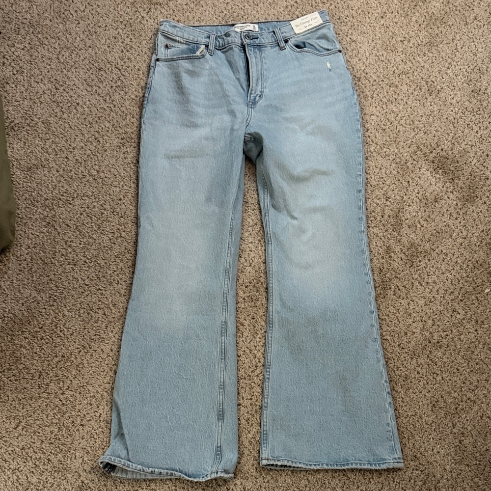 Abercrombie & Fitch Light Wash Flare Jeans